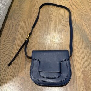 Tory Burch Navy Blue Leather Crossbody Bag